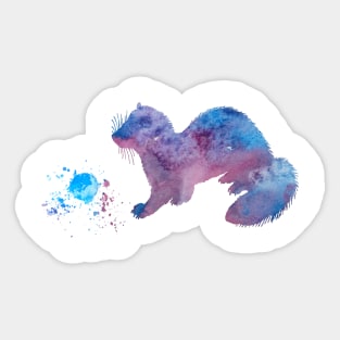 Ferret art Sticker